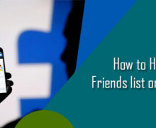 way to hide friends list on facebook